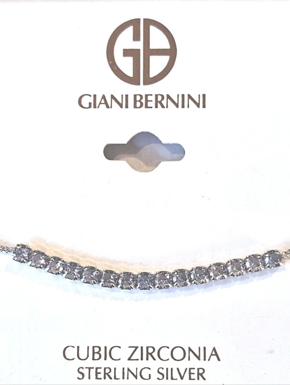 Giani Bernini Sterling Silver Cubic Zirconia Anklet - Silver - Picture 4 of 5